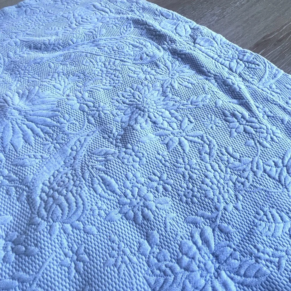 LL Bean Paisley Embroidered Standard Shams Blue 18